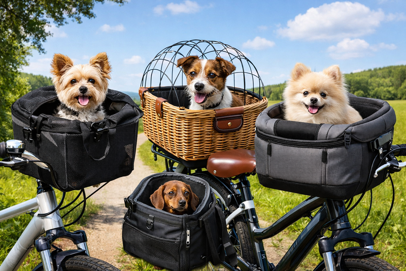 Panier Vélo pour Chien - Transportez Votre Compagnon en Toute Sérénité